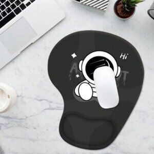 1 Piece Silicone Wrist Support Mouse Pad with Drawing Pattern